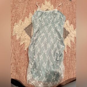 Romwe XS mini mint lace dress. Great condition. Y2K. Coquette